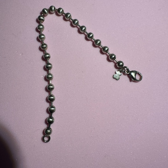 TOUS: Silver Beaded Charm Bracelet (USED) - Picture 1 of 13